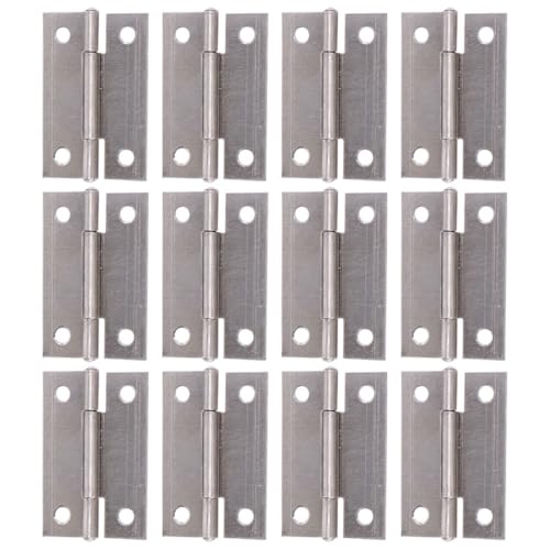 SOESFOUFU 40 Stück Teiliges Faltbare Türscharniere aus Robustem Eisen Praktische Scharniere für Schranktüren und Zimmertüren Langlebig und Installieren für Heimgebrauch von SOESFOUFU