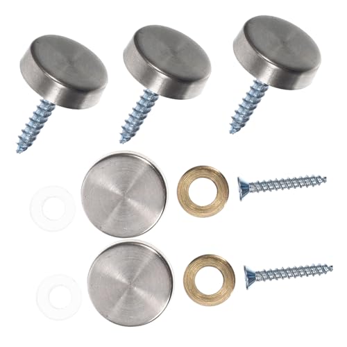 SOESFOUFU 5 Sätze Edelstahl Werbeschrauben mit Schraubabdeckung Korrosionsbeständige Spiegelhalter Schraubnägel Selbstschneidende Befestigung für Acrylglas Möbel und Werbetafeln SOESFOUFU 5 Sätze Edelstahl Werbeschrauben mit Schraubabdeckung Korrosionsbeständige Spiegelhalter Schraubnägel Selbstschneidende Befestigung für Acrylglas Möbel und Werbetafeln von SOESFOUFU