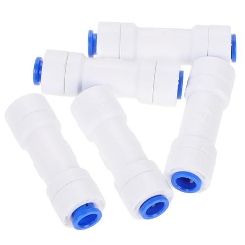 SOESFOUFU 5 Stück Teiliges Schnellanschluss Rückflussverhinderer für Umkehrosmose Wassersysteme Hochleistungs Wasserfilter Zubehör für Haushalte und Gewerbliche Anwendungen von SOESFOUFU