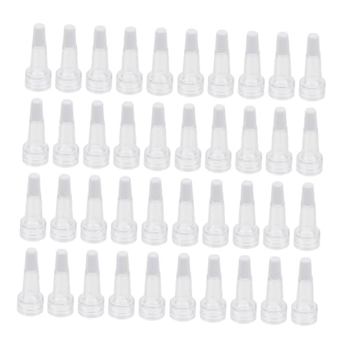 SOESFOUFU 50stücke Transparente Flaschenverschluss Hornverschluss Für Fläschchen Flüssigkeit Flasche Kappe Serum Flasche Verschluss Für Essenzflaschen Probe Fläschchen Deckel von SOESFOUFU