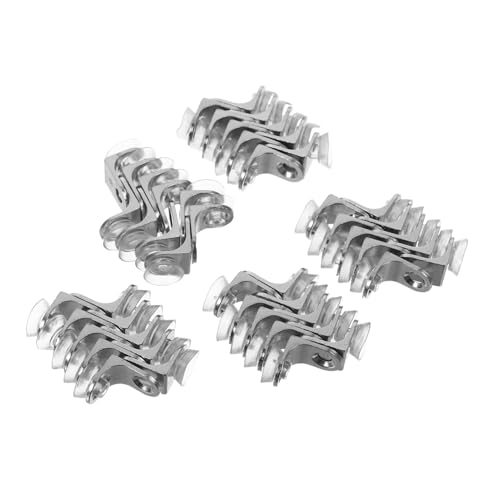 SOESFOUFU 50 Stück Küchenschrank Laminathalterung Schrankregal-Clips Küchenschrankregal -Clips verstellbare Regalklammern Schrankregalhalter Stützen für Glastrennwände PVC Silber SOESFOUFU 50 Stück Küchenschrank Laminathalterung Schrankregal-Clips Küchenschrankregal -Clips verstellbare Regalklammern Schrankregalhalter Stützen für Glastrennwände PVC Silber von SOESFOUFU