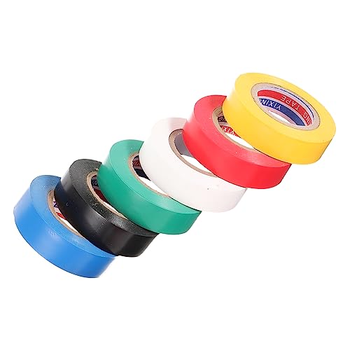 SOESFOUFU 6 Rollen PVC Isolierband Farben Elektrische Isolierbänder für Verkabelungen und Bündelungen Temperatur und Abriebfest für Zuhause und Büro SOESFOUFU 6 Rollen PVC Isolierband Farben Elektrische Isolierbänder für Verkabelungen und Bündelungen Temperatur und Abriebfest für Zuhause und Büro von SOESFOUFU