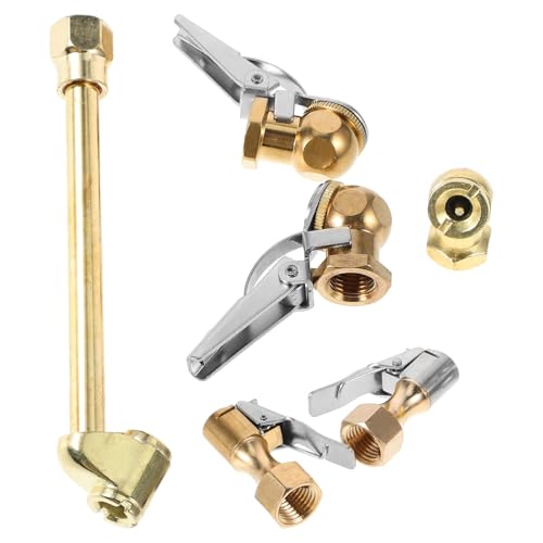 SOESFOUFU 6 Stück Teiliges Messing Schnellanschluss Luftventil Set Schnelle Verbindung für Luftkompressoren Adapter für Präzise Luftdruckmessung und Einfache Handhabung Robuste und SOESFOUFU 6 Stück Teiliges Messing Schnellanschluss Luftventil Set Schnelle Verbindung für Luftkompressoren Adapter für Präzise Luftdruckmessung und Einfache Handhabung Robuste und von SOESFOUFU