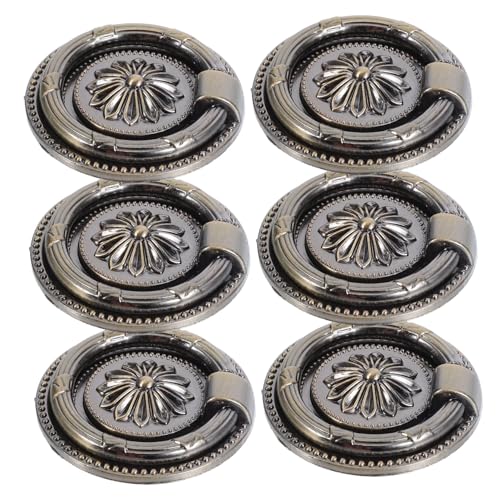 SOESFOUFU 6 Stück Teiliges Vintage Möbelgriffe aus Zinklegierung Antike Runde Schubladengriffe mit Europäischem Blumenmuster Single hole Design für Küchen Schlafzimmer Kleiderschränke SOESFOUFU 6 Stück Teiliges Vintage Möbelgriffe aus Zinklegierung Antike Runde Schubladengriffe mit Europäischem Blumenmuster Single hole Design für Küchen Schlafzimmer Kleiderschränke von SOESFOUFU