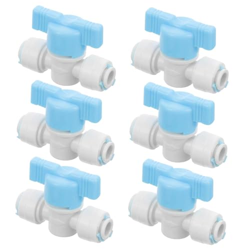 SOESFOUFU 6Stücke Kugelhahn Wasserabsperrventil Teiliges für Wasserreiniger Schnelles Anschlusssystem Robustem Einfache Installation Hohe SOESFOUFU 6Stücke Kugelhahn Wasserabsperrventil Teiliges für Wasserreiniger Schnelles Anschlusssystem Robustem Einfache Installation Hohe von SOESFOUFU