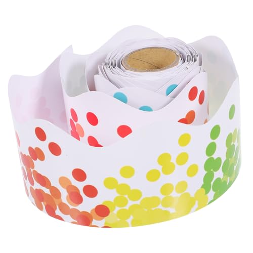 SOESFOUFU Bulletin Board Border Dots Dekorative Wellenförmige Randleiste Farbenfrohes Design für Klassenzimmer Dekoration Leicht und Frei Zuschneidbar Ohne Klebstoff SOESFOUFU Bulletin Board Border Dots Dekorative Wellenförmige Randleiste Farbenfrohes Design für Klassenzimmer Dekoration Leicht und Frei Zuschneidbar Ohne Klebstoff von SOESFOUFU