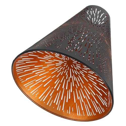 SOESFOUFU Eleganter Lampenschirm aus Eisen mit Design Schwarz Außen Gold Innen Fassung Lochdurchmesser Moderner Vintage Lampenschirm für Steh und Tischlampen Dekorativ für Wohnzimmer SOESFOUFU Eleganter Lampenschirm aus Eisen mit Design Schwarz Außen Gold Innen Fassung Lochdurchmesser Moderner Vintage Lampenschirm für Steh und Tischlampen Dekorativ für Wohnzimmer von SOESFOUFU