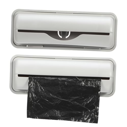 SOESFOUFU Garbage Bag Dispenser mit Haken Wandhängender Müllbeutelhalter Langlebiger Organizer für Küche und Schrank Platzsparende Aufbewahrung Minimalistisches Design Vielseitiger von SOESFOUFU