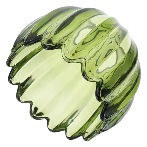 SOESFOUFU Glas Lampenschirm Grüner Kürbis Handgefertigt Elegantes Design Für Schlafzimmer Arbeitszimmer Flur Badezimmer Ersatz Lampenschirm Pendant Light Shade von SOESFOUFU