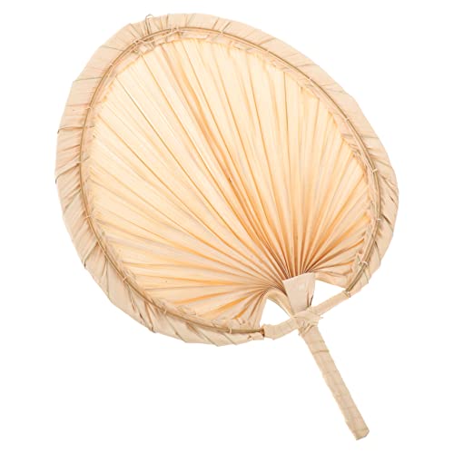 SOESFOUFU Handgefertigter Vintage Fächer Traditioneller Chinesischer Handfächer aus Palmblättern für Sommer Party und Stranddekoration SOESFOUFU Handgefertigter Vintage Fächer Traditioneller Chinesischer Handfächer aus Palmblättern für Sommer Party und Stranddekoration von SOESFOUFU