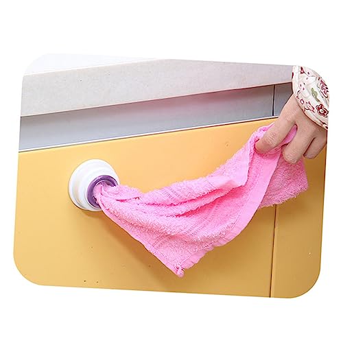 SOESFOUFU Handtuchhaken Geschirrtuch-Clip Selbstklebende Haken Selbstklebender Handtuch-Clip Zum Aufhängen Von Stoff-Clips Lila Selbstklebende Tuch-Clips von SOESFOUFU