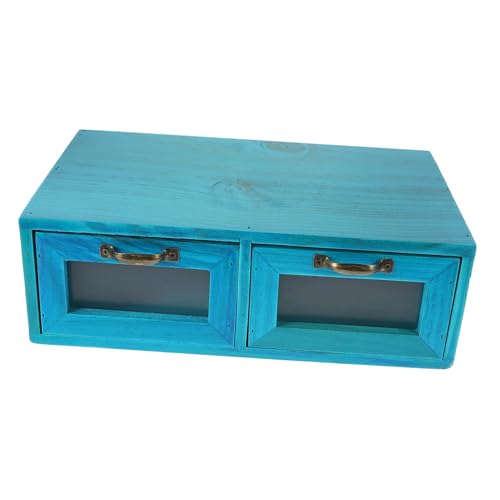 SOESFOUFU Holz Organizer Tischplatte Aufbewahrungsbox Mediterraner Stil Makeup Schmuckhalter Desktop Vintage Box für Kleine Gegenstände Robust und Elegant SOESFOUFU Holz Organizer Tischplatte Aufbewahrungsbox Mediterraner Stil Makeup Schmuckhalter Desktop Vintage Box für Kleine Gegenstände Robust und Elegant von SOESFOUFU