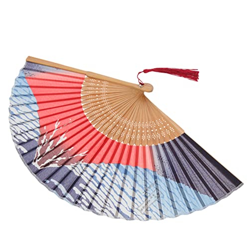 SOESFOUFU Japanischer Faltfächer aus Seide Langlebiger Handfächer für Damen Dekorativer Vintage Fächer Vielseitig als Tanz und Fotorequisite Geeignet SOESFOUFU Japanischer Faltfächer aus Seide Langlebiger Handfächer für Damen Dekorativer Vintage Fächer Vielseitig als Tanz und Fotorequisite Geeignet von SOESFOUFU