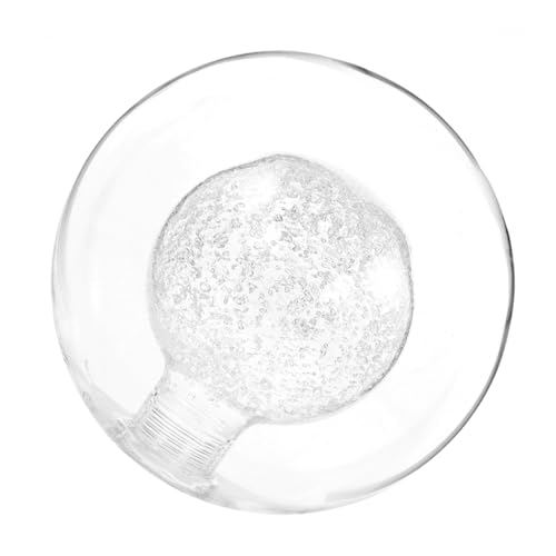 SOESFOUFU Kugelförmiger Lampenschirm aus Glas Glühbirnenabdeckung Laternenglas tauschen glas lichtschirm ersatz runde Glaskugel Glaslichtschatten Ersatzlampenglaskugel Transparent von SOESFOUFU