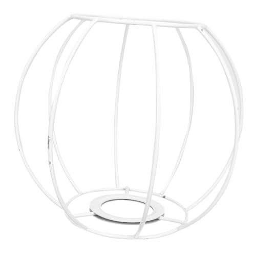 SOESFOUFU Lampenschirm Halterung aus Robustem Eisen Langlebiger DIY Lampenschirm Rahmen für Runde Laterne Einfache Montage Passend für Tischlampen Korrosionsbeständig und Vielseitig von SOESFOUFU