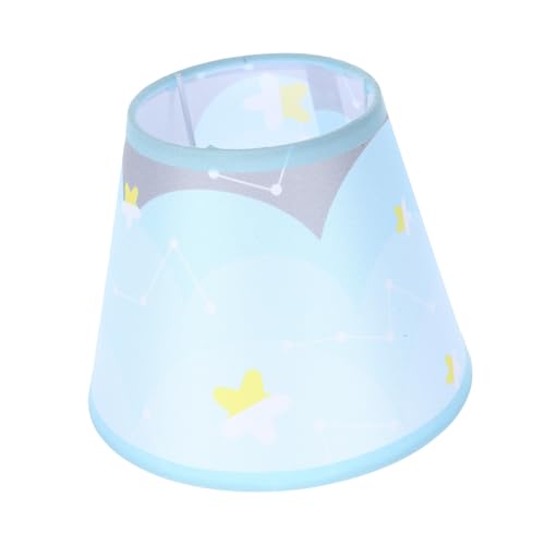 SOESFOUFU Moderner Lampenschirm aus Baumwoll Leinen Einfacher Lampenschirm Ersatz für Schreibtischlampe Blauer Sternenhimmel für Wohnzimmer Schlafzimmer Küche von SOESFOUFU