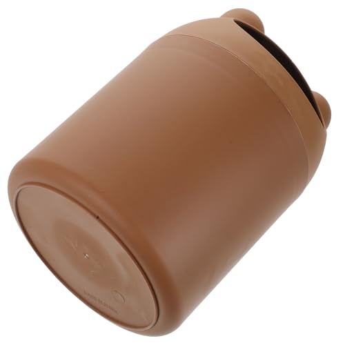 SOESFOUFU Mülleimer Cartoon Bär Design Mini Desktop Abfalleimer Leicht und Haushalts Müllbehälter für Küche Wohnzimmer Schlafzimmer Dekoration von SOESFOUFU
