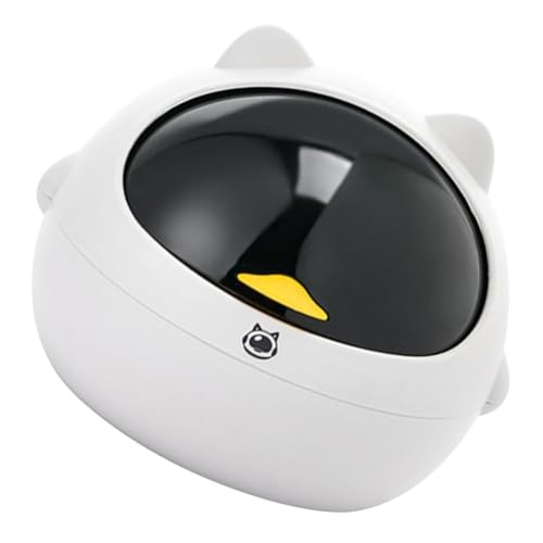 SOESFOUFU Niedriger Desktop Abfalleimer mit Niedlicher Cartoon katze Kompakter Tischabfallbehälter für Büro und Zuhause Leichter Müllbehälter für Schreibtisch Badezimmer Küche und von SOESFOUFU