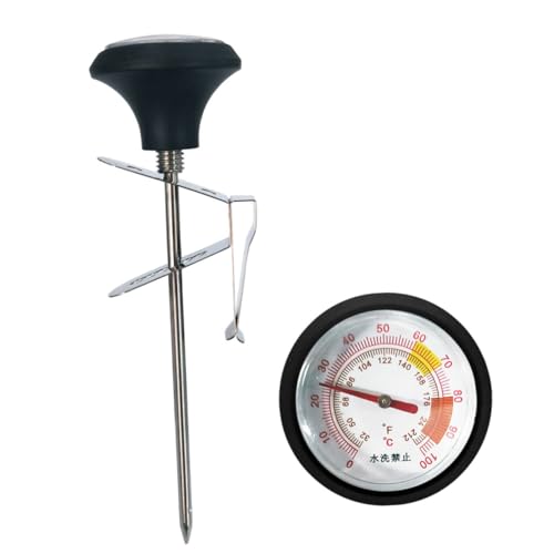 SOESFOUFU Professionelles Küchenthermometer Teiliges mit Edelstahlsonde Silikonschutz und Praktischem Clip Digitales Fleisch und Wassertemperaturmessgerät für Grill Backofen und SOESFOUFU Professionelles Küchenthermometer Teiliges mit Edelstahlsonde Silikonschutz und Praktischem Clip Digitales Fleisch und Wassertemperaturmessgerät für Grill Backofen und von SOESFOUFU