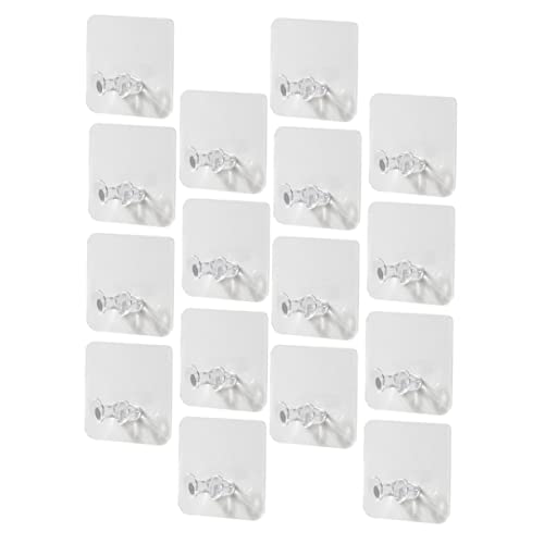 SOESFOUFU Transparente Selbstklebende Wandsteckerhaken Starker Halt für Stecker Schlüssel Taschen Wasserschutz im Bad Einfache Montage Spurlos Entfernbar Praktischer Wandhalter von SOESFOUFU