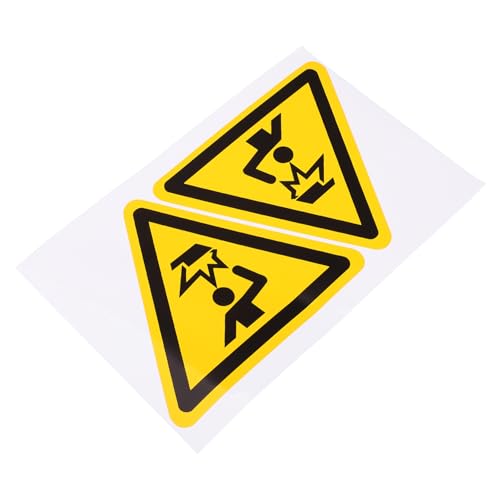 SOESFOUFU 2er Set Warnschild Aufkleber „Achtung Kopf Stoß Selbstklebende Warnhinweise Für Kollisionen Warnzeichen Für Innen Und Außenbereich von SOESFOUFU