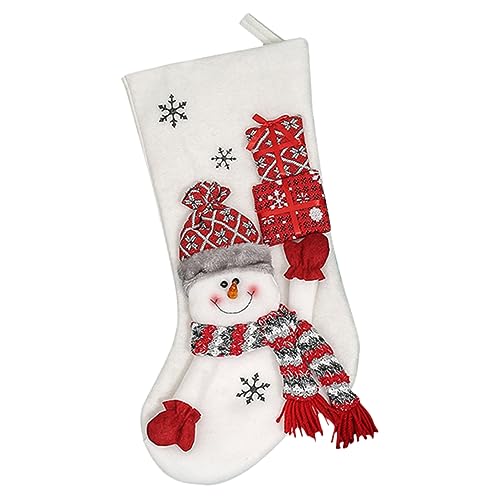 SOESFOUFU Weihnachtsstrumpf Dekoration Für Weihnachtsbaum Große Weihnachtsgeschenktüte Mit Einzigartigem Design Für Süßigkeiten Spielzeug Und Festliche Deko Für Heim Kamin Und von SOESFOUFU