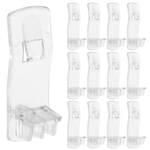 Transparente Kunststoff-Regalklammern – verstellbare Schrankregal-Clips für Möbelorganisation und Heimwerker, langlebige Verriegelungsstütze für Küchenschränke, 25 Stück Transparente Kunststoff-Regalklammern – verstellbare Schrankregal-Clips für Möbelorganisation und Heimwerker, langlebige Verriegelungsstütze für Küchenschränke, 25 Stück von SOESFOUFU