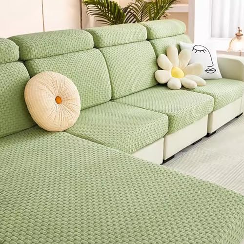 Sofa-Bezug Jacquard-Stoff Hohe Elastizität für L-Sofas Kombinierter Sofabezug Sofaschoner Bezug (Farbe : Grün, Größe : 50-65cm x 100-125cm) von SOFA SUPPLIES