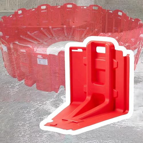 Hochwasserschutzplatte – L-förmige Hochwasserbarrieren, Einfache Installation, Wiederverwendbar, Geeignete Einfache Hochwasserbarriere Für Garagen, Keller, Lagerhallen(20-pcs) von SOFACHEN
