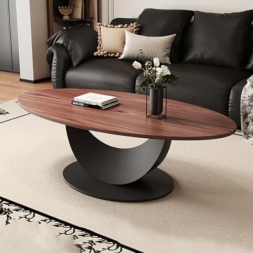 SOFACHEN 2er Set Couchtisch Rund, Mid Century Modern Beistelltisch Mit Massivholzplatte, Frei Kombinierbar, Minimalistische Mitteltische Für Wohnzimmer, Büro, Home Office(Coffee Table(Black),130cm) von SOFACHEN