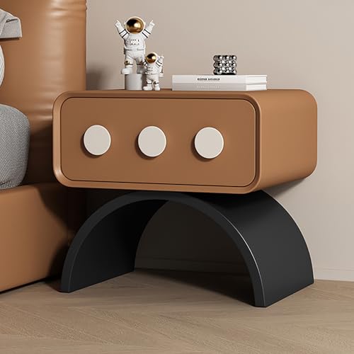 SOFACHEN Massivholz Nachtschrank, Nachtkonsole Nachtkommode Schrank, Kommode Beistelltisch mit 1 Schubladen, Gewölbte Schrankfüße, Platzsparender Nachttisch für Wohnzimmer Schlafzimmer(Orange,50cm) SOFACHEN Massivholz Nachtschrank, Nachtkonsole Nachtkommode Schrank, Kommode Beistelltisch mit 1 Schubladen, Gewölbte Schrankfüße, Platzsparender Nachttisch für Wohnzimmer Schlafzimmer(Orange,50cm) von SOFACHEN