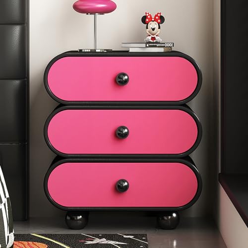 SOFACHEN Nachttisch Beistelltisch, Nachtschrank mit 3 Schubladen, Nachtkommode Nachtkasten, Kugelförmiges Basisdesign, Schlichter Nachtschrank Nachtkommode für Schlafzimmer und Wohnzimmer(Peach,50cm) SOFACHEN Nachttisch Beistelltisch, Nachtschrank mit 3 Schubladen, Nachtkommode Nachtkasten, Kugelförmiges Basisdesign, Schlichter Nachtschrank Nachtkommode für Schlafzimmer und Wohnzimmer(Peach,50cm) von SOFACHEN