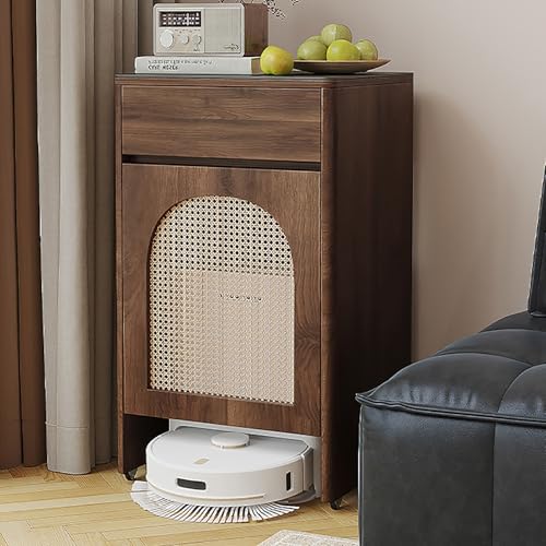 SOFACHEN Staubsauger-Schrank mit Türen und Schubladen für Roboterstaubsauger, mobiler aufrecht stehender Kehrroboter-Beistelltisch, offene Lagerregale für Wohnzimmer, Küche SOFACHEN Staubsauger-Schrank mit Türen und Schubladen für Roboterstaubsauger, mobiler aufrecht stehender Kehrroboter-Beistelltisch, offene Lagerregale für Wohnzimmer, Küche von SOFACHEN