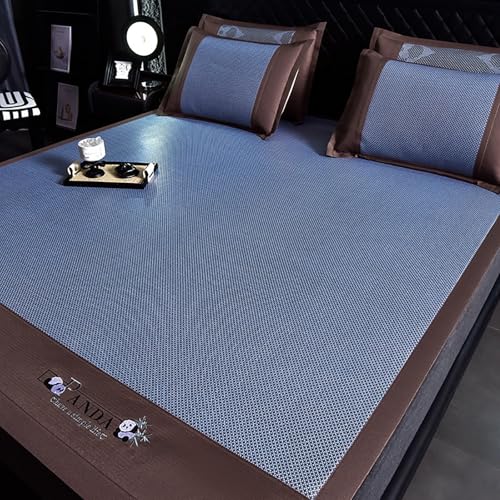 Sommer Schlafmatte Bambus, Faltbare Bambus-kühlmatratze, Bambusmatte Bett Schlafen Pad, Für Die Kühlung Im Schlafzimmer Zu Hause-faltbar Erfrischend, Atmungsaktiv,Doppelseitige Verwendung(Color E,180c von SOFACHEN