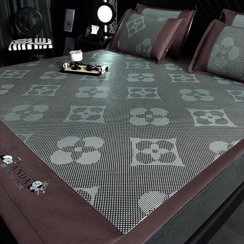 Sommer Schlafmatte Bambus, Faltbare Bambus-kühlmatratze, Bambusmatte Bett Schlafen Pad, Für Die Kühlung Im Schlafzimmer Zu Hause-faltbar Erfrischend, Atmungsaktiv,Doppelseitige Verwendung(Color J,120c von SOFACHEN