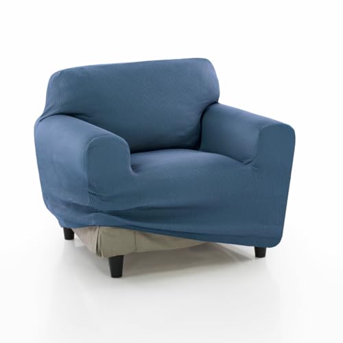 SOFAKOVER® Sofabezug, super elastisch, für 1-Sitzer, atmungsaktiv, bequem und langlebig, Sofaüberwurf, einfach anzubringen, Maße 70-110 cm, Himmelblau von SOFAKOVER