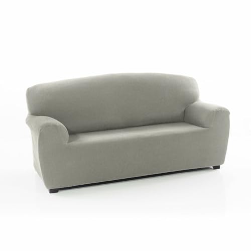 SOFAKOVER® Sofabezug, super elastisch, für 4-Sitzer-Sofas, atmungsaktiv, bequem und langlebig, Sofabezug einfach anzubringen, Maße 220-260 cm, Hellgrau von SOFAKOVER