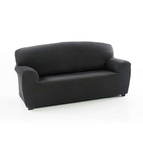 SOFAKOVER® Super elastischer Sofabezug für 4-Sitzer, atmungsaktiv, bequem und langlebig, Sofaüberwurf, einfach anzubringen, Maße 220-260 cm, Grau von SOFAKOVER