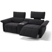 Stoff 2-Sitzer Kinosofa adria Schwarz s: 206 Breite x 101 Tiefe - Schwarz - Sofanella von SOFANELLA