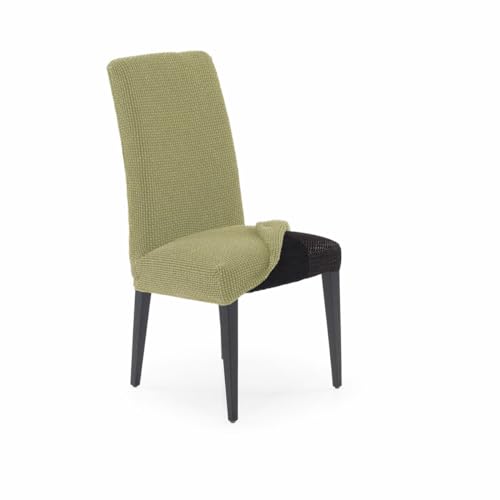 SOFASKINS® Esszimmerstuhlbezüge, 2er-Pack, super elastisch, atmungsaktiv und langlebig, Stuhlbezug mit Rückenlehne, einfach anzubringen, Maße 40-60 cm, Pistazienfarben von SOFASKINS