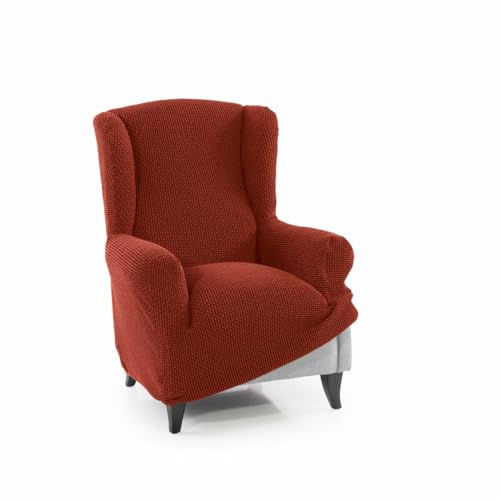 SOFASKINS® Sofabezug für 1-Sitzer, super elastisch, Sofabezug mit einzigartigem Design, atmungsaktiv, einfach anzubringen, Größe 70-110 cm, Dunkelorange von SOFASKINS