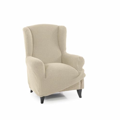 SOFASKINS® Sofabezug für 1-Sitzer, super elastisch, Sofabezug mit einzigartigem Design, atmungsaktiv und langlebig, einfach anzubringen, Größe 70-110 cm, Beige von SOFASKINS