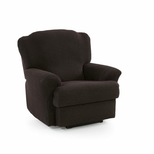 SOFASKINS® Sofabezug für Relaxsessel, super elastisch, Sofabezug, atmungsaktiv und langlebig, einfach anzubringen, Größe 70-90 cm, Braun von SOFASKINS