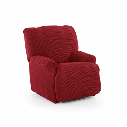 SOFASKINS® Sofabezug für Relaxsessel, super elastisch, Sofabezug mit einzigartigem Design, atmungsaktiv und langlebig, einfach anzubringen, Größe 70-90 cm, Rot von SOFASKINS