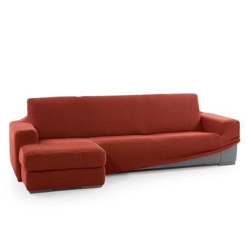 SOFASKINS® super elastischer Chaise Longue überzug, Sofabezug Kurze Linke Armlehne, Sofa überzug atmungsaktiv, bequem und langlebig, Kompatible Abmessungen des Sofas (210-340 cm), Farbe Kessel von SOFASKINS