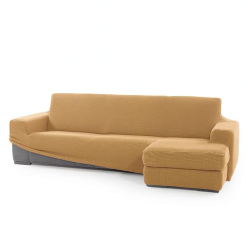 SOFASKINS® super elastischer Chaise Longue überzug, Sofabezug Kurze rechte Armlehne, Sofa überzug atmungsaktiv, bequem und langlebig, Kompatible Abmessungen des Sofas (210-340 cm), Farbe gelb von SOFASKINS