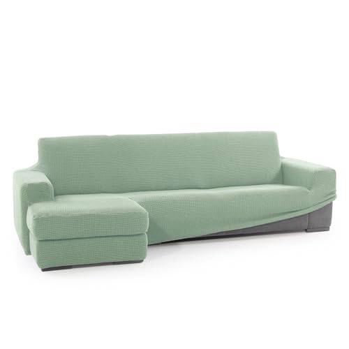 SOFASKINS® super elastischer Chaise Longue überzug, Sofabezug kurze Linke Armlehne, Sofa überzug atmungsaktiv, bequem und langlebig, Kompatible Abmessungen des Sofas (210-340 cm), Farbe türkis von SOFASKINS