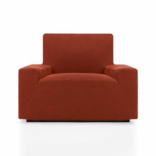 SOFASKINS® super elastischer überzug, Sofabezug 1 sitzer, atmungsaktiv, bequem und langlebig, Sofa überzug, Einfach anzubringen, Maße (70-110Cm), Farbe Kessel von SOFASKINS