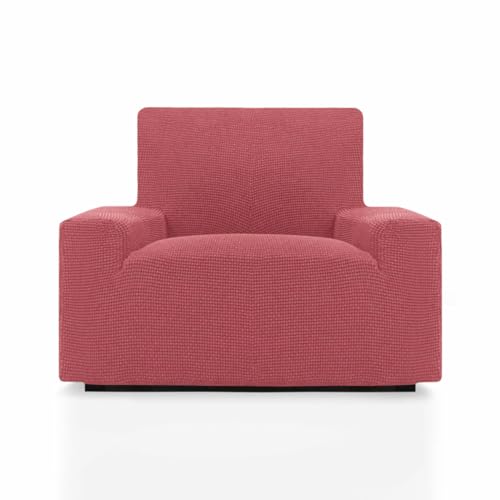 SOFASKINS® super elastischer überzug, Sofabezug 1 sitzer, atmungsaktiv, bequem und langlebig, Sofa überzug, Einfach anzubringen, Maße (70-110Cm), Farbe Koralle von SOFASKINS