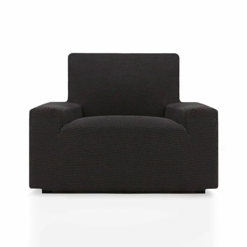 SOFASKINS® super elastischer überzug, Sofabezug 1 sitzer, atmungsaktiv, bequem und langlebig, Sofa überzug, Einfach anzubringen, Maße (70-110Cm), Farbe Schwarz von SOFASKINS